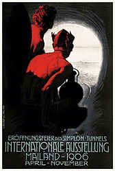 Metlicovitz Leopoldo - Eröffnungsfeier des Simplon-Tunnels