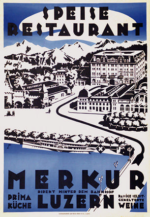 Monogramm F. - Speiserestaurant Merkur Luzern