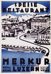 Monogramm F. - Speiserestaurant Merkur Luzern