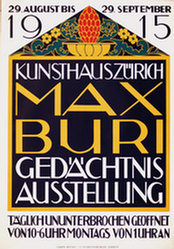 Baumberger Otto - Max Buri - Gedächtnis Ausstellung
