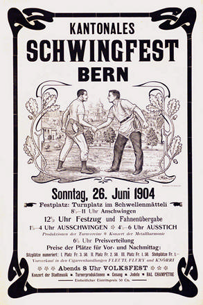 Monogramm E.M. - Kantonales Schwingfest Bern