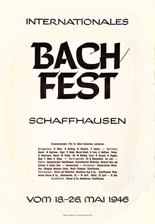 Nohl Atelier / Malischke - Internationales Bach-Fest
