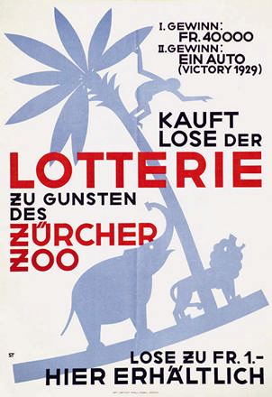 Monogramm ST - Lotterie - Zürcher Zoo